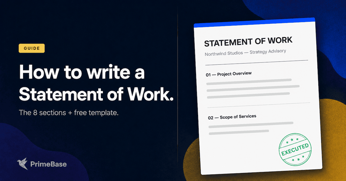 How to write a Statement of Work that actually protects both sides.